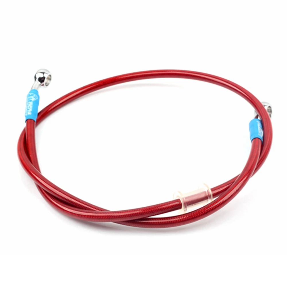 400mm To 2200mm Motorcycle M10 Banjo 28° Brake Hose Braided Steel Brake Clutch Oil Hose Line Pipe Fit ATV Dirt Pit Scooter Bike
