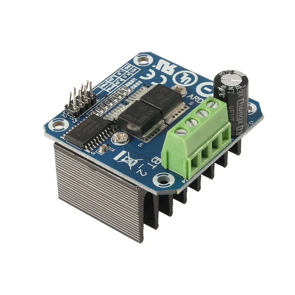 Módulo controlador de Motor de alta potencia doble BTS7960 43A, puente H, bricolaje, diagnóstico de corriente de coche inteligente para Arduino