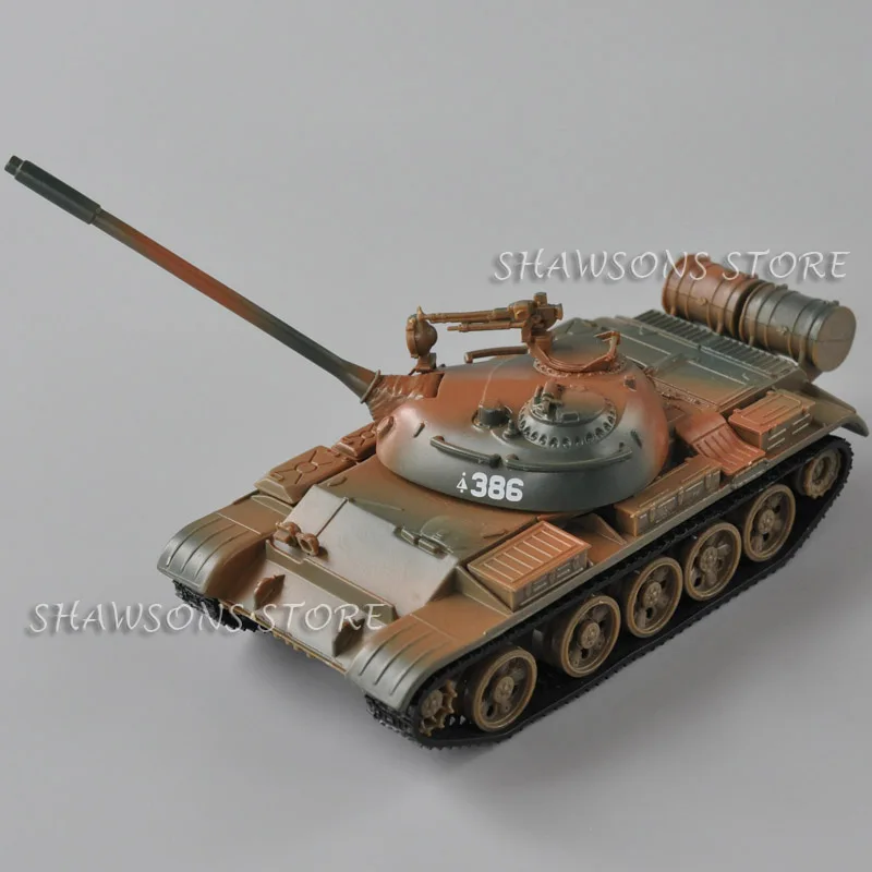 Juguete de modelo militar de Metal fundido a presión, escala 1:43, tanque de batalla principal soviético, T-55 T55 MBT, réplica en miniatura coleccionable