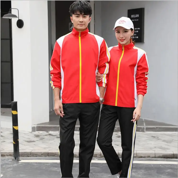 Group Performance Clothes Wushu Coaching Uniform Spring Autumn Lovers Leisure Sports Suit China National Team Exhibition Clothes