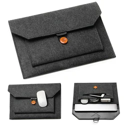 Pochette en Feutre Ultraléger pour Ordinateur Portable et Tablette, Étui Multi-Poches en Poudres, Sac Bombe, pour Apple Macbook/Bali, 11.6/13/14/15 Pouces