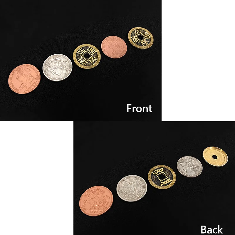 Copper Silver Brass (CSB) Magic Tricks Coin Appear Vanish Magia Magician Close Up Illusions Gimmick Props Mentalism Fun Easy