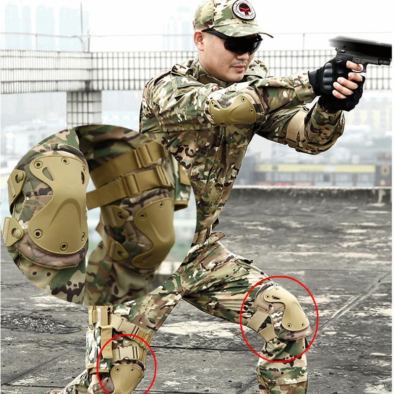 Tactical KneePad Elbow Knee Pad Military Knee Protector Army Airsoft Outdoor Sport Working Hunting Skating Safety Gear Kneecap