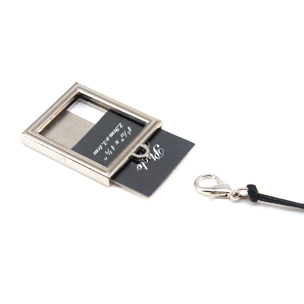 Creative car pendant metal photo frame for photo of baby pet lover and family Auto Ornament Interior Rear View Mirror Decoration