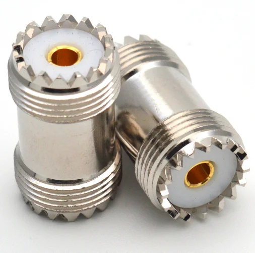 1PC UHF Female SO-239 Jack To UHF Female SO239  RF Adapter Connectors