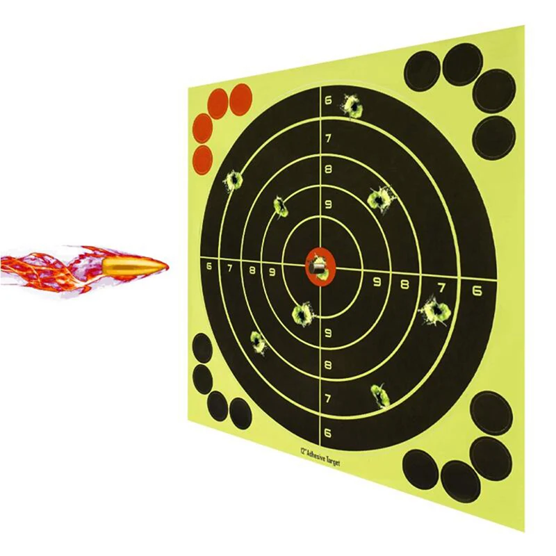 5/10pcs 8In Shooting Targets Stickers Reactive Splatter Adhesive Sticker Paper Gun Shoot Training Accessories