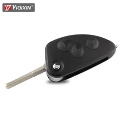 YIQIXIN For Alfa 3 Buttons Car Remote Key Shell For Alfa Romeo 147 156 166 GT Flip Folding Key Uncut SIP22 Blade Auto Parts