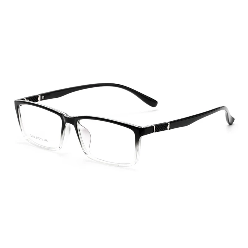 Männer Brille Rahmen Ultraleicht Retro Myopie Platz Mode TR90 Anti-Blau Licht Optische Brillen Rahmen Frauen D114 – Detail 10