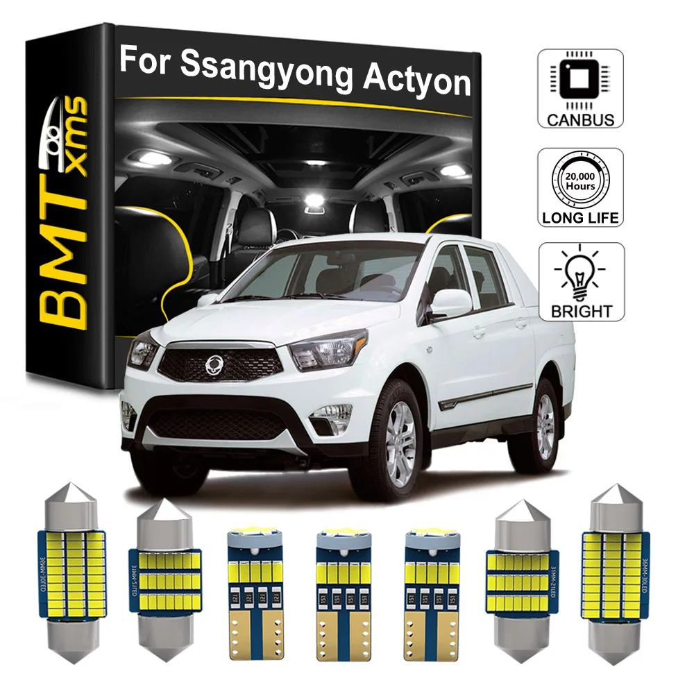 

LED Interior Light Canbus Bulbs For Ssangyong Actyon Sports 1 2 2005 2006 2007 2008 2009 2010 2011 2012 2013 2014 2015 2016 2017