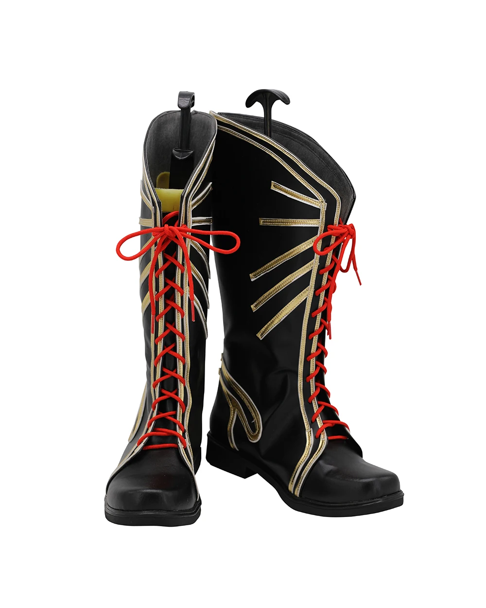 Fate Grand Order Oda Nobunaga Cosplay Boots Black Leather Shoes Custom Made for Men and Women Any Size (2)