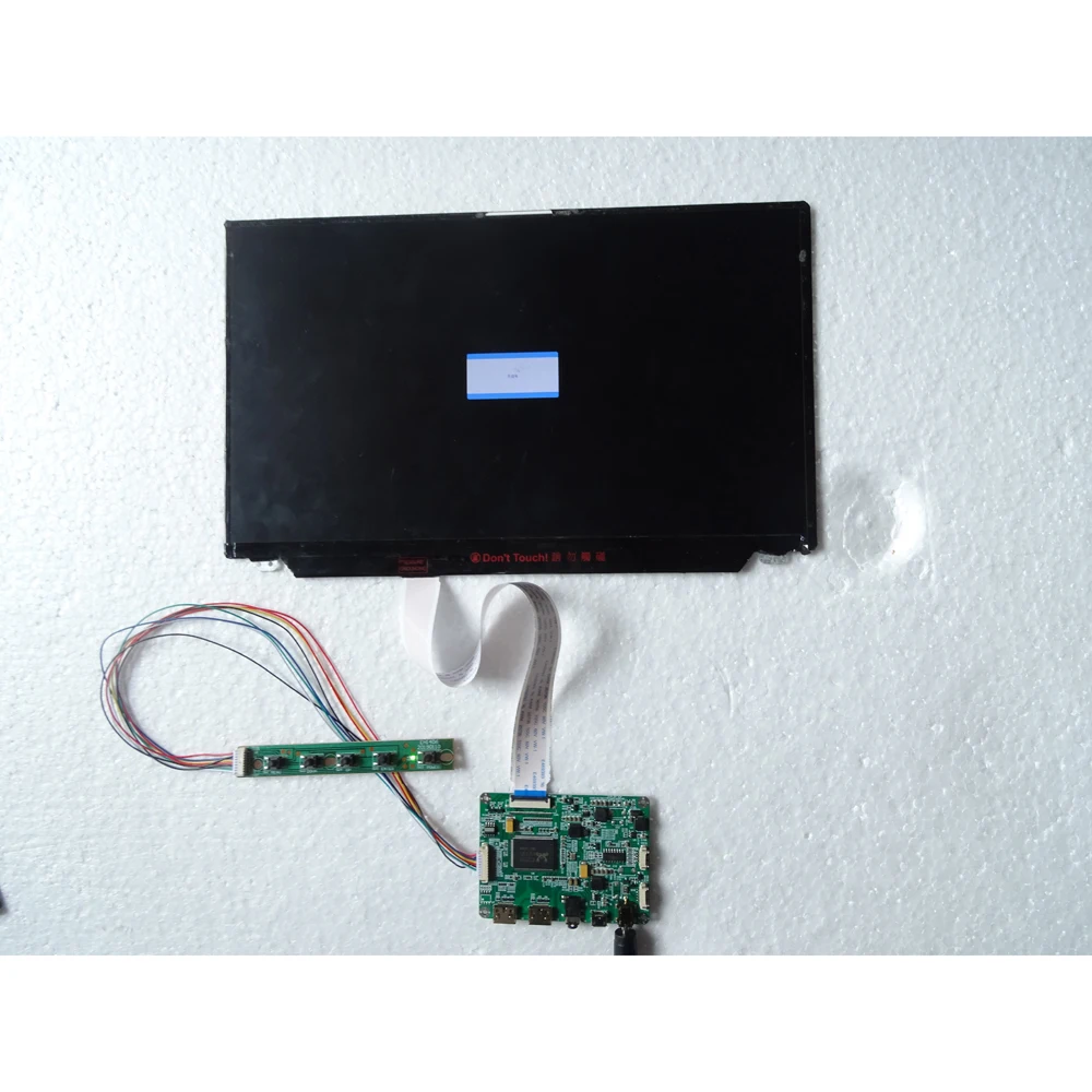 Kit de painel controlador de led 15.6 ", placa de controlador com tela lcd 1920x1080, micro 2, hdmi, edp, compatível com lcd