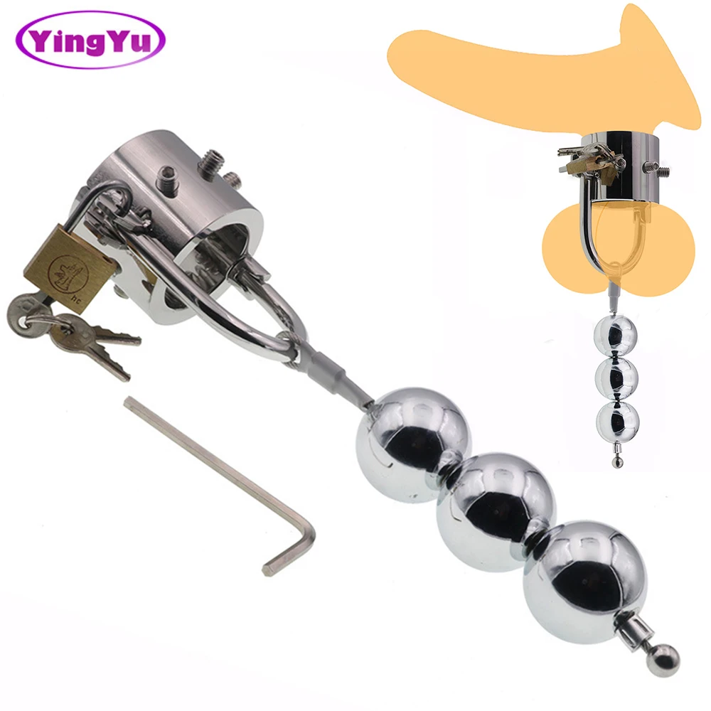 BDSM Heavy Ball Stretcher CBT Toys Chastity Cage Scrotum Stretcher Spike Penis Cock Rings Sex Toys For Men Gay Masturbator 18