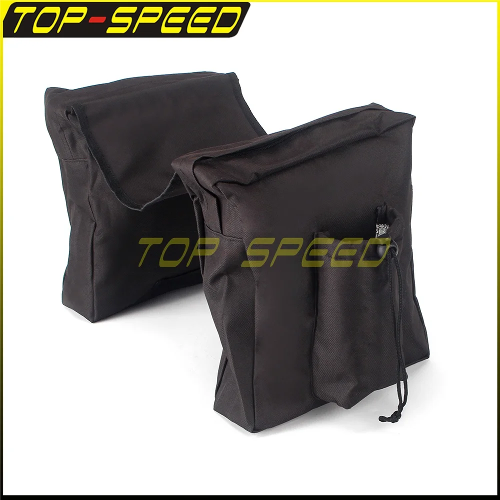 Bolsa de sillín de almacenamiento de equipaje para motocicletas, alforja de tanque de Gas para motocicleta, ATV, moto de nieve, bicicleta de montaña, tanque de combustible para vehículos todoterreno