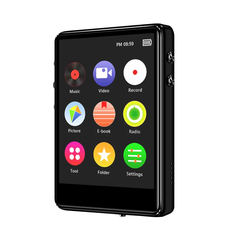 2.4inch full touch screen Bluetooth 5.0 mp4 player built-in speaker with e-book FM radio voice recorder video playback