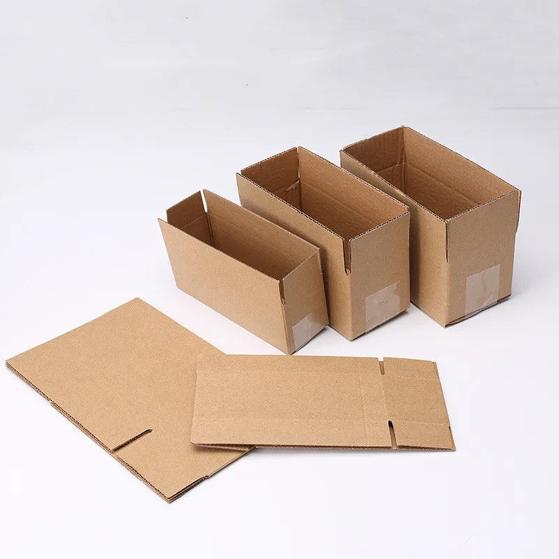 Corrugated Gift Box, Mailer Shipping Box for Postal Transport, Carton Corrugated Box for Glasses and Jewelry Packaging, 10Pcs