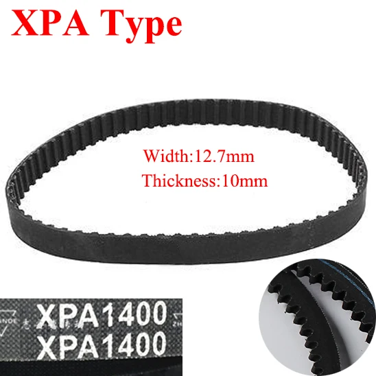 XPA 1300 1307 1320 1332 1350 12.7mm Width 10mm Thickness Rubber Tooth Wegde Raw Edge Gogged Band Timing Transmission Vee V Belt