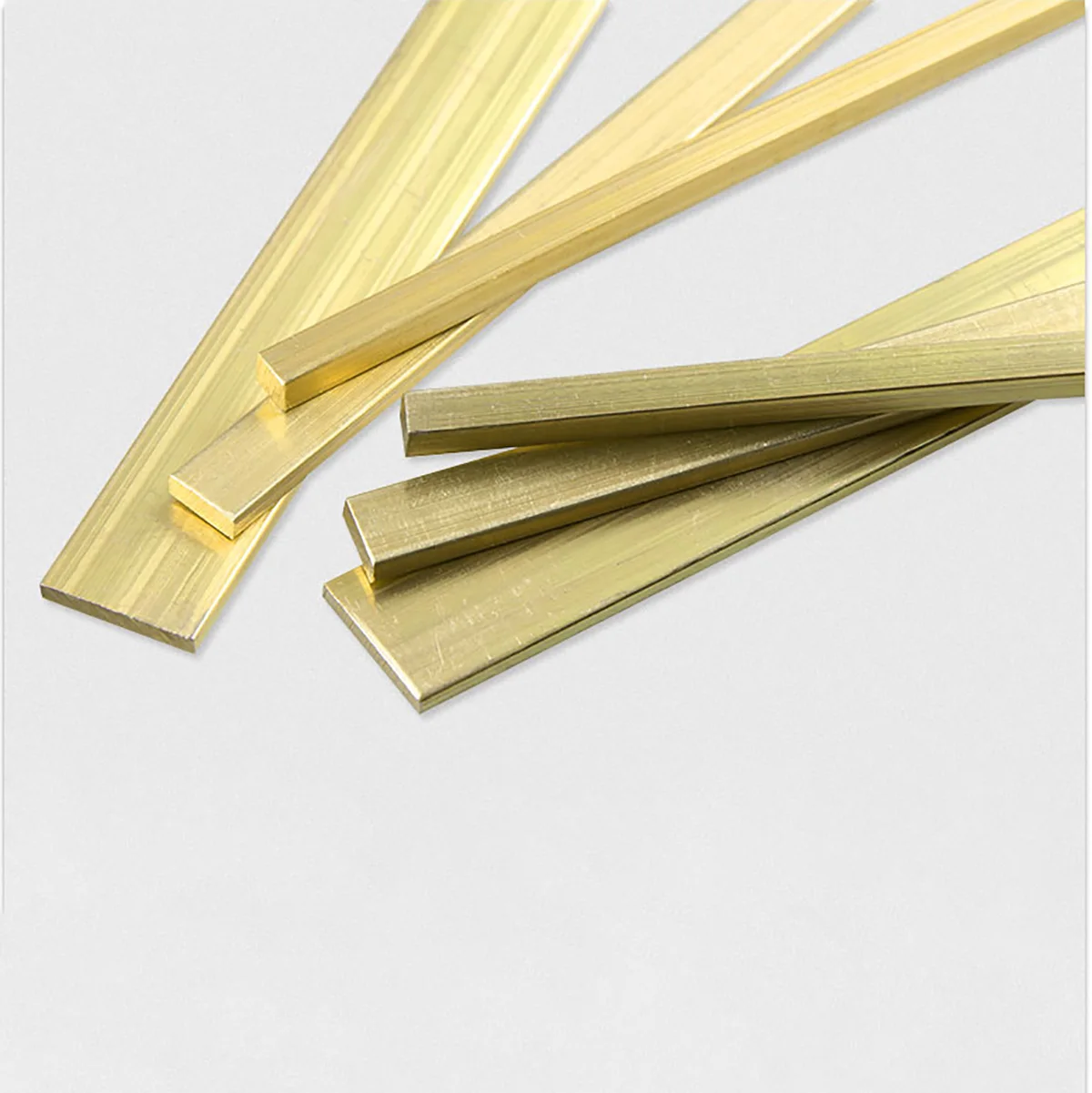 1pcs Length 500mm Solid H59 Brass Row Strip Brass Flat Plate Bar Thickness 3 4 5 6mm Width 5mm - 80mm DIY Material