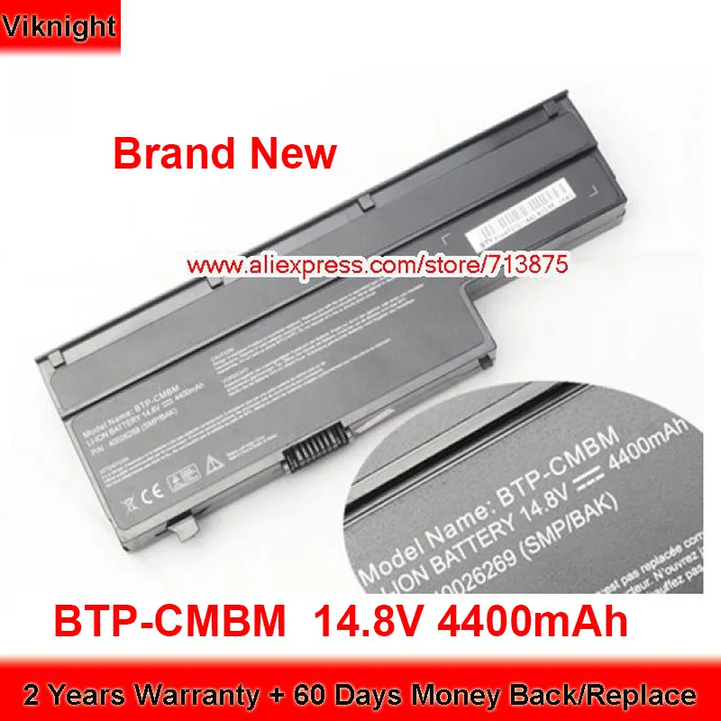 

Brand New BTP-D2BM Battery BTP-CMBM for Medion Akoya E6211 E6212 P6612 P6613 P6615 MD97090 MD97110 MD97446 14.8V 4400mAh