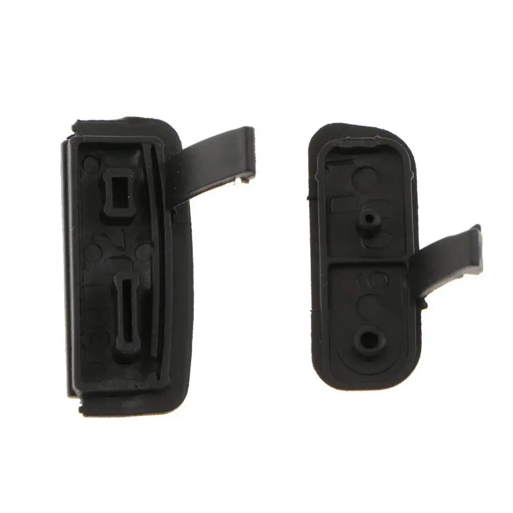 Cubierta de goma de interfaz para Canon EOS 600D, tapa de puerto USB, Protector de tapa de puerta, Material plástico, pieza de reparación, accesorio de cámara, 2 uds.