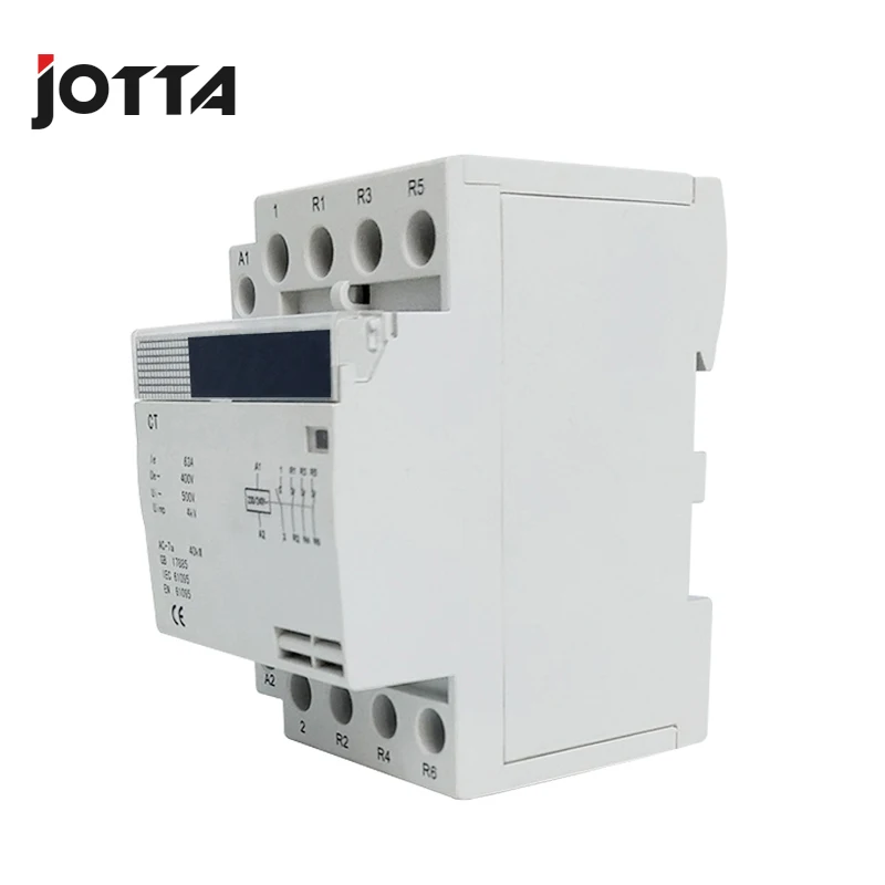 4P 16A 220V/230V 50/60HZ din rail household ac contactor 1NO 3NC/2NO 2NC/3NO 1NC/4NO/4NC