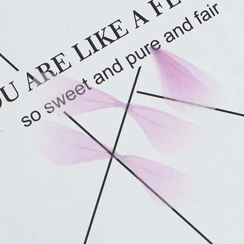 Dragonfly Animal Wing Organza Ethereal Butterfly For DIY Craft Patchwork Sewing Supplies Jewelry Making Garment Accessory,20PCs