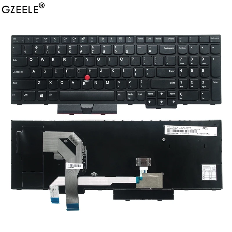 PO/LA/RU/US New  for Lenovo Thinkpad T570 T580 T570 P51S T580 P52S 01ER582 01ER541 SN20M07934 English Keyboard