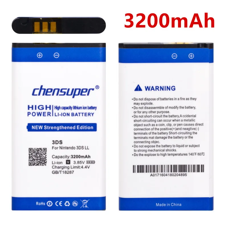 

chensuper 3DS LL 3200mAh Battery for Nintendo 3DS LL for Nintendo 3DS XL Batteries