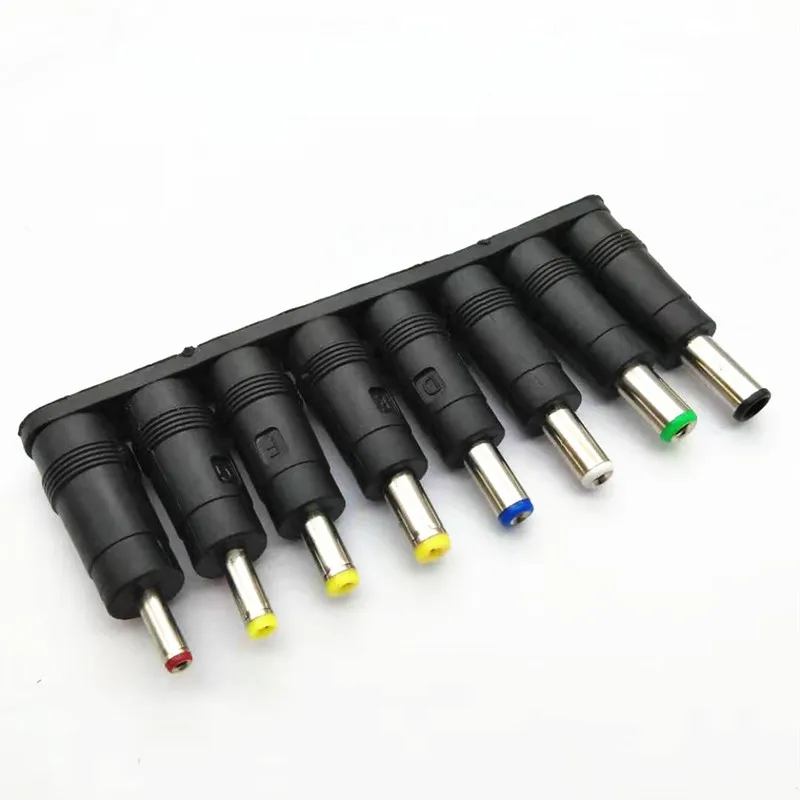 Cabezal convertidor de CC directo del fabricante, conector adaptador de portátil de 8 bits 5,5x2,1, cabezal convertidor de potencia multifuncional