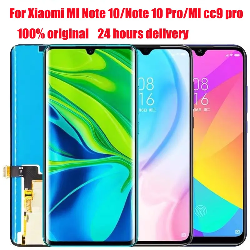 

ЖК-экран для xiaomi mi note 10 pro, ЖК-дисплей для xiaomi mi cc9 pro, ЖК-дисплей для xiaomi mi note 10