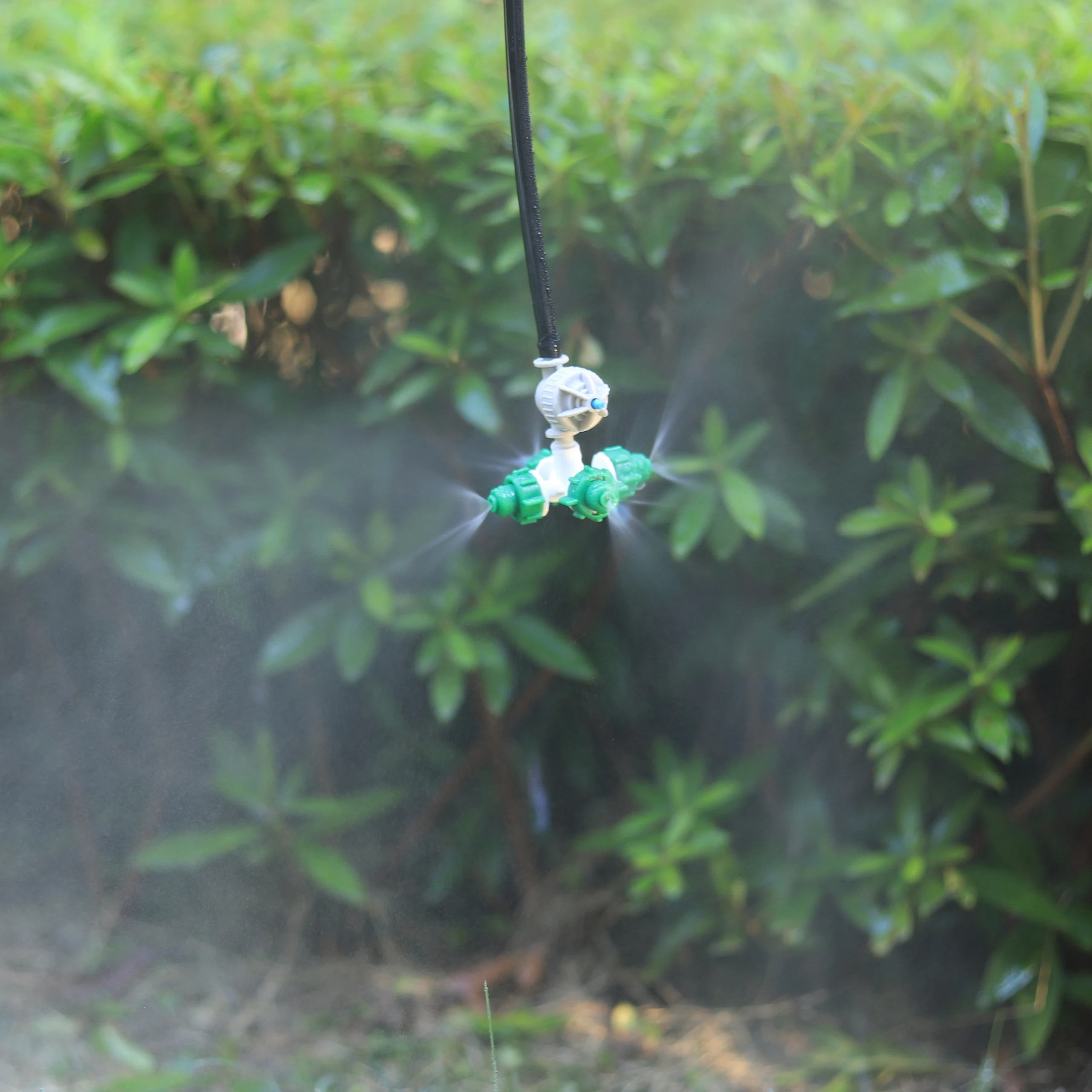 10Pcs Atomizing Nozzle 1-Way 4-Way Micro Fogger Sprinkler Cross Misting Spray Nozzle Garden Watering Cooling Landscaping Nozzle