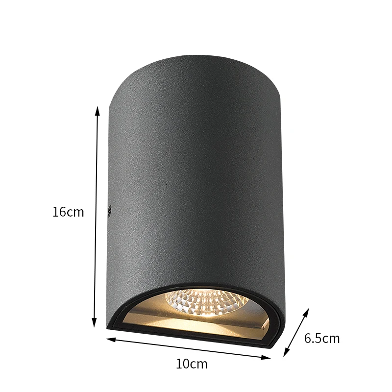 Simp-Luz LED moderna para pared, 6W, 12W, lámpara para balcón, iluminación exterior impermeable, lámpara de aluminio para porche, lámpara para valla
