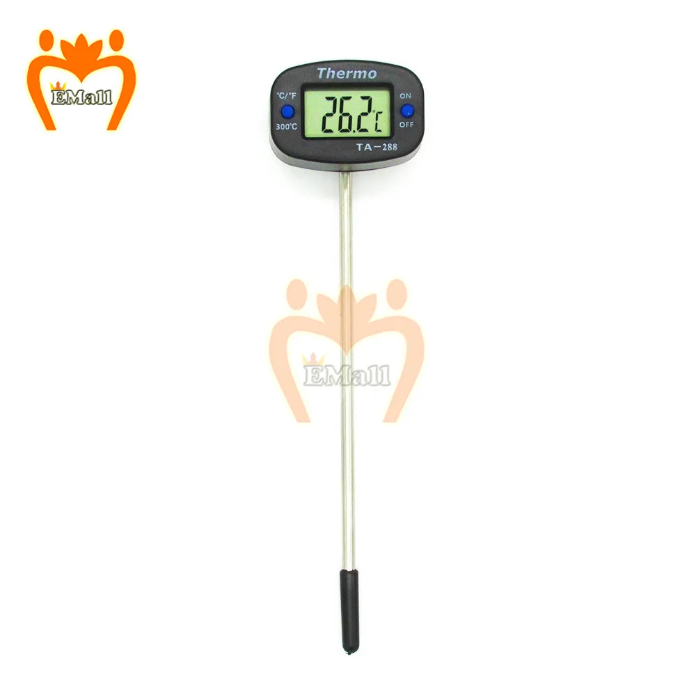 Termómetro Digital para carne, medidor con Sensor de temperatura para cocinar, comida, barbacoa, agua, leche, aceite, líquido, horno