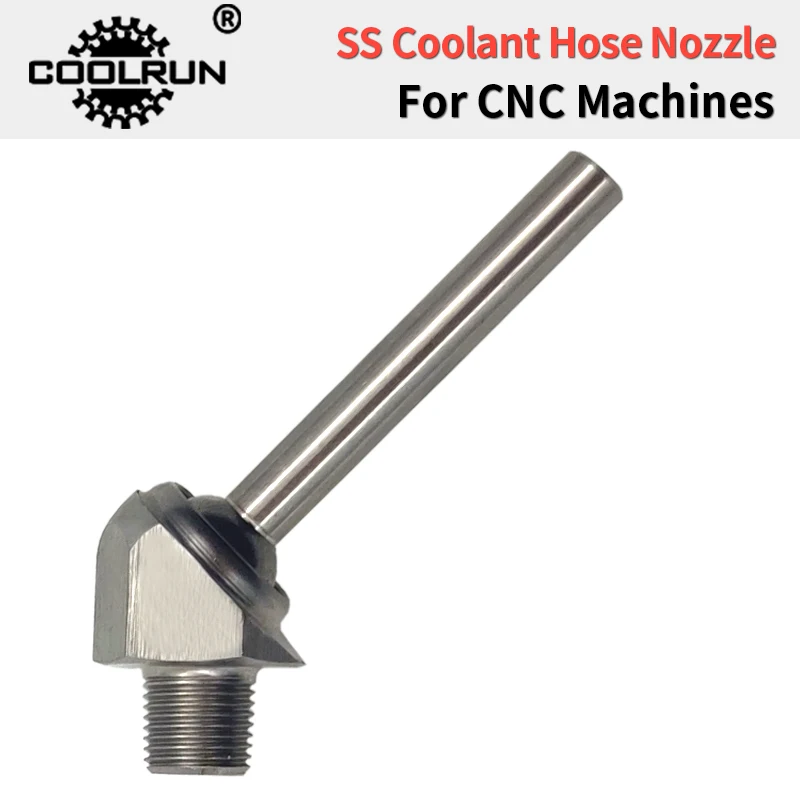 CoolRun Stainless Steel SS304 CNC Lathe Tool Tower Spray Water Cooling Adjustable High Pressure Coolant Nozzle