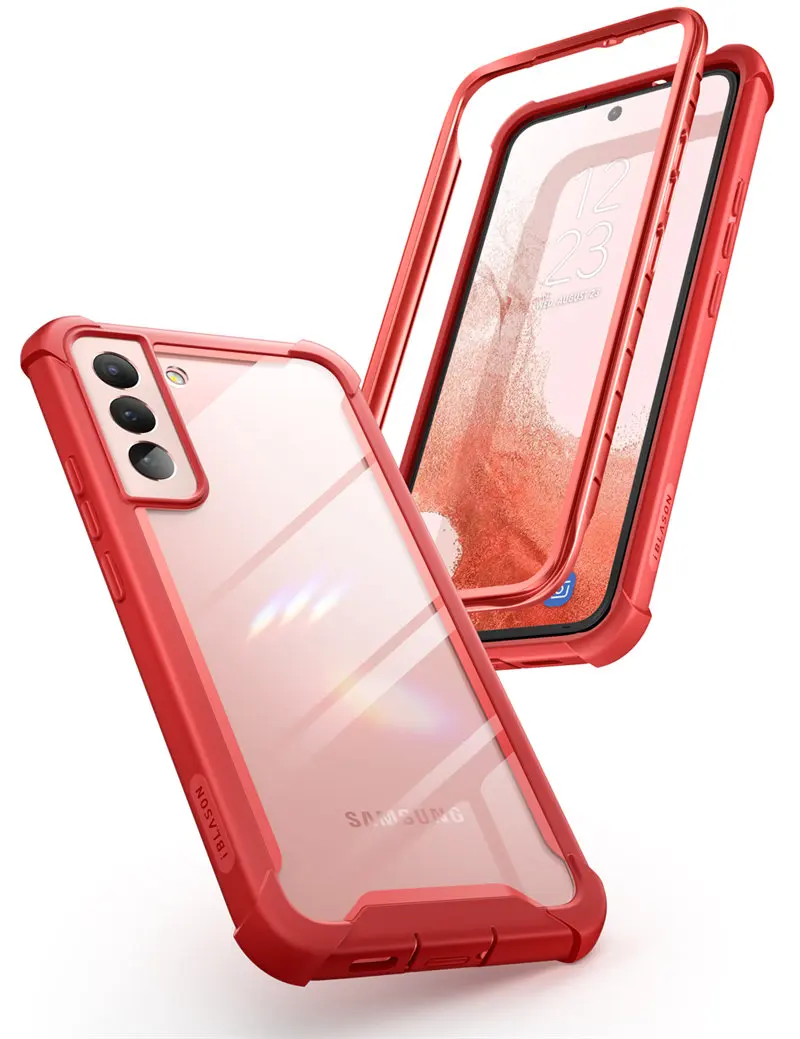 For Samsung Galaxy S22 Case 6.1inch (2022 Release) I-BLASON Ares Full-Body Rugged Bumper Cover WITHOUT Built-in Screen Protector
