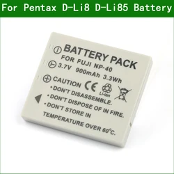 D-Li8 D-Li85 Camera Battery For Pentax Optio A10 A20 A30 A40 E65 L20 S S4 S5i WPi SVi S5z S6 S7 SV T10 T20 W10 W20 WP X S5n S4i