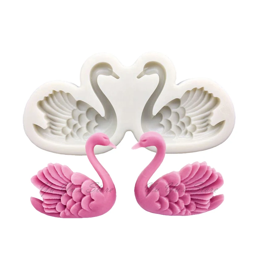 Swans Silicone Mold Sugarcraft Cupcake Baking Mold Fondant Cake Decorating Tools