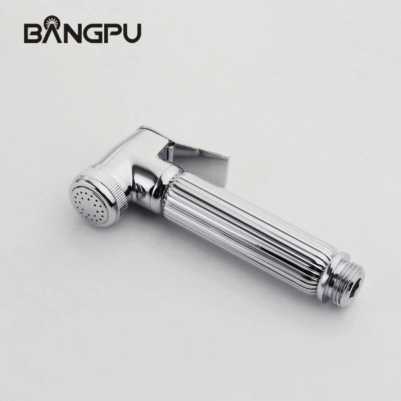 BANGPU Brass Hand Bidet Sprayer Set Wall Mounted Bidet Faucet Handheld Bidet Sprayer Bidet Bathroom Shower Sprayer Chrome