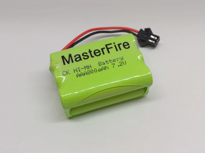 

MasterFire Original Durable 6x AAA 7.2V 800mAh RC Rechargeable Ni-MH Battery Cell Pack for Robot Car Toys with Small Clip Plug