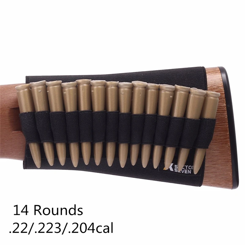 5/8/9/14 Rounds Buttstock Pouch Shell Holder Bullet Cartridge Bandolier Tactical Hunting shooting Accessory view 4