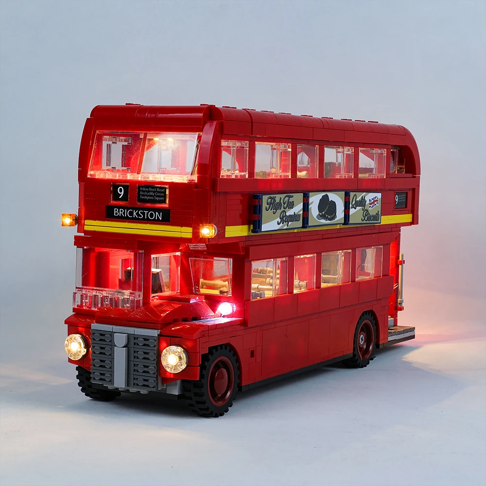 Led ชุดสำหรับ Creator London Bus 10258เข้ากันได้กับ21045 1266 10775ชุดของเล่น DIY ชุดไม่บล็อกตัวต่อ