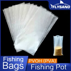 FLYSAND PVA Bags Available Carp Fishing Tackle PVA Bags Mesh For Carp Coarse Boilie Pellet Bait 7*14cm For Bait Throwing