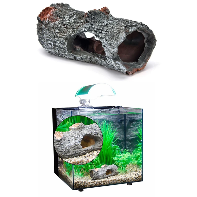 1Pc Mini Resin Cartoon Castle Aquariums Decor Fish Tank Escape Hole Aquarium Accessories Decor Castle Tower Ornament