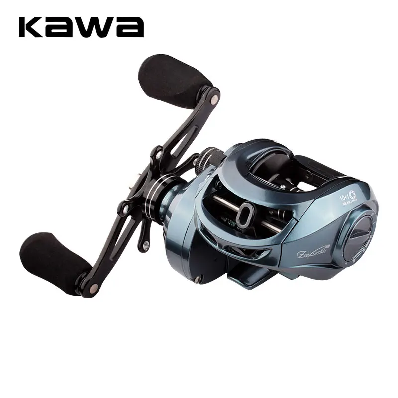 Kawa Fishing Reel Baitcast Wheel Metal Body Max Drag 13kg 10+1 Bearing Aluminum Alloy Sea Fishing Reel Free Shipping