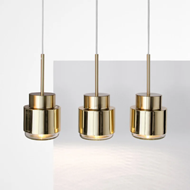 

Gold Simple Pendant Light Modern Chandelier for Kitchen Island, Young & Contemporary Home Dining Lighting