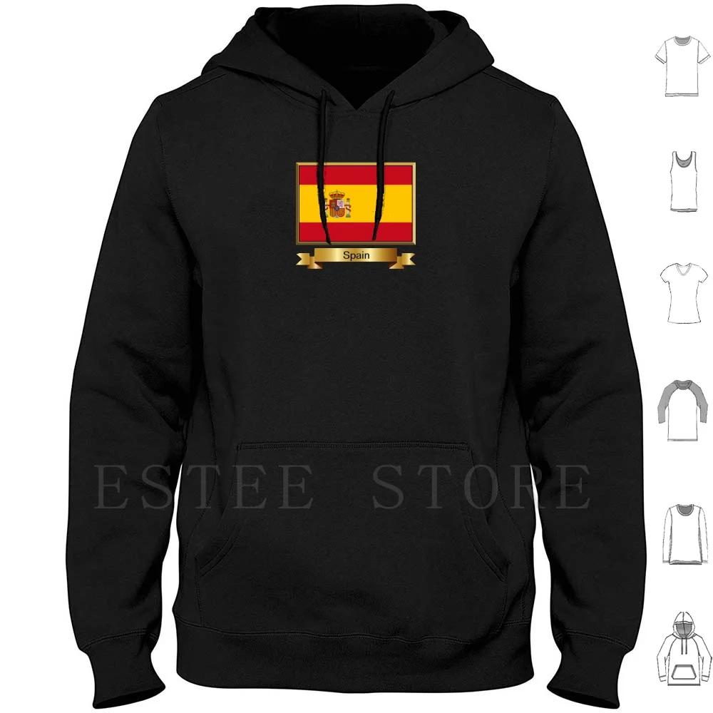 Pegatinas de bandera con nombre español, regalos y productos, sudaderas con capucha, bandera de manga larga, bandera de España, bandera de España