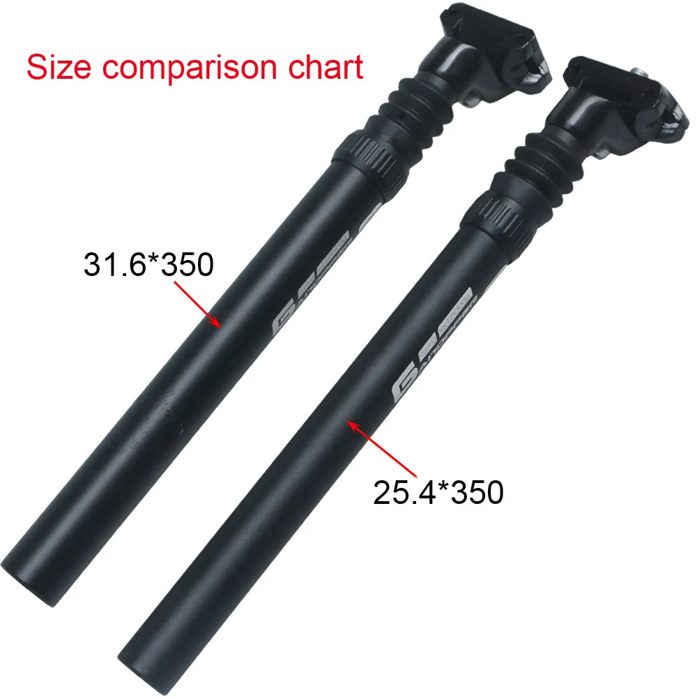 GANOPPER Bicycle Suspension Seatpost 25.4/27.2/28.6/30.4/30.9/31.6*350mm Damping MTB Bike Suspension Bike Seat Post Bike Parts