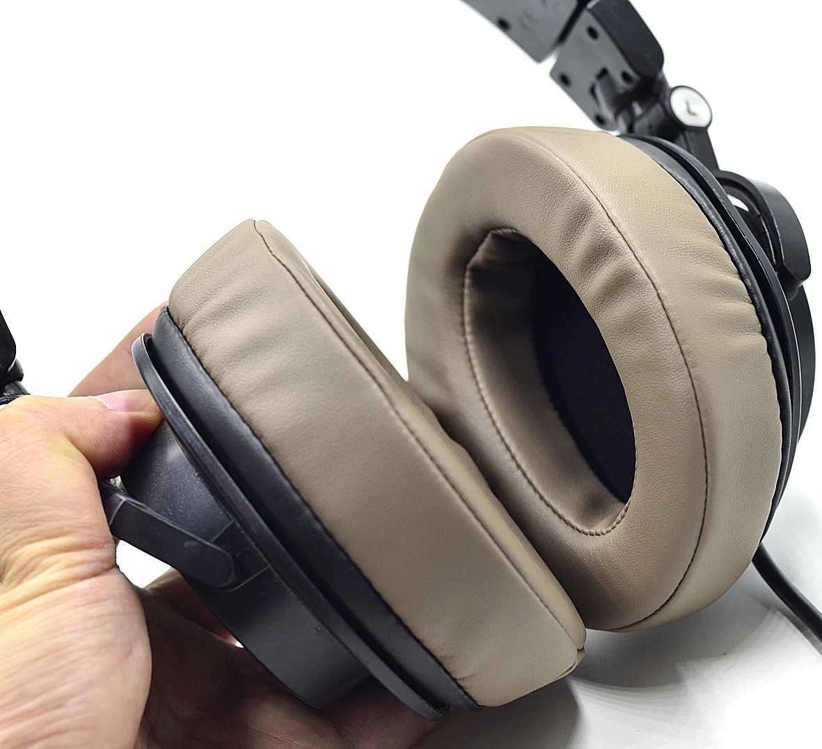 New Upgrade Potein Leather and Memory Foam Ear pads cushion Earpads for Audio technica M50 M50S M50X M40 M40S M40X headphones