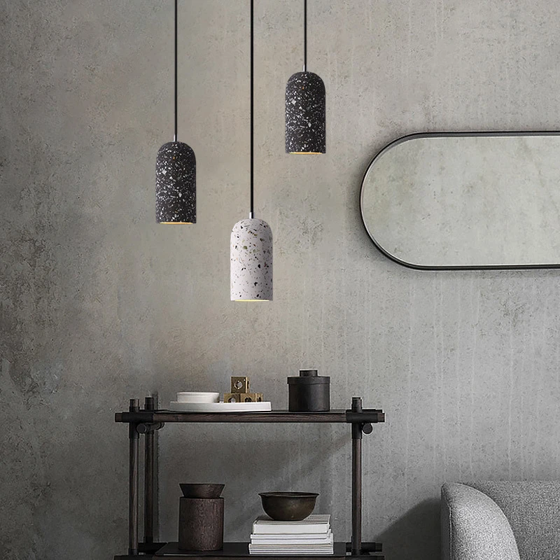 Cement Pendant Lights LED Lighting kitchen hanging lamps Industrial Decor for Dining Room Coffee Club Resturant Bar Living Room