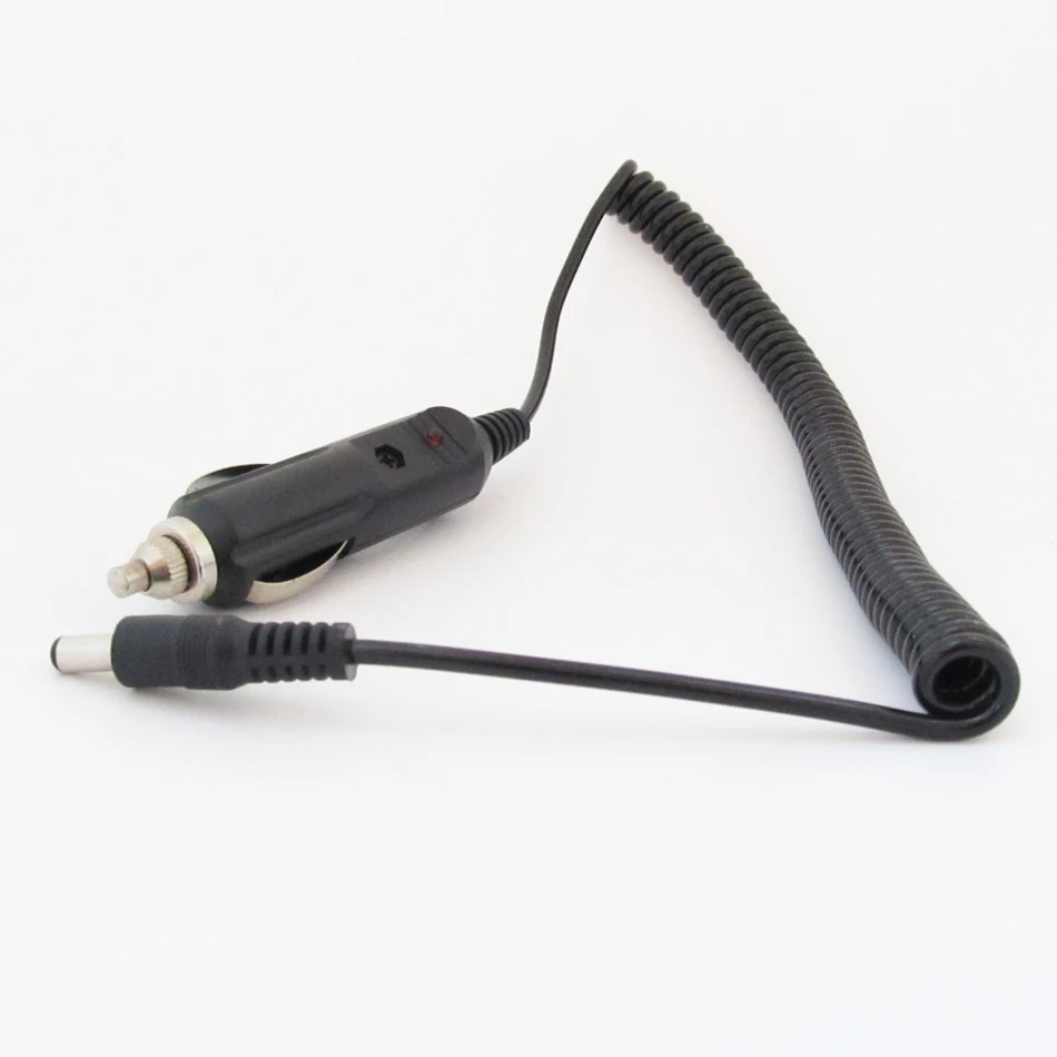 1pc 2m DC Plug 2.5 x5.5mm to Car Cigarette Lighter Power Supply Adapter Cable