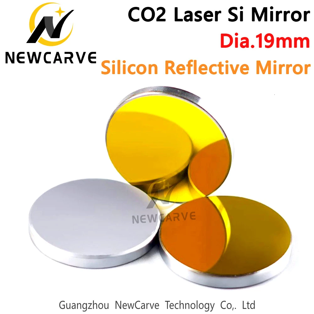 Diametro 19 millimetri Si Specchi CO2 Laser Riflettente Dello Specchio Per CO2 Incisione Laser Macchina NEWCARVE